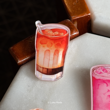 Load image into Gallery viewer, Minum-minuman '3 Layer Tea & Milo Dinosaur' - Deco Acrylic Pin