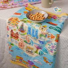 Load image into Gallery viewer, Doodle Land: Explore Singapore - Tea Towel