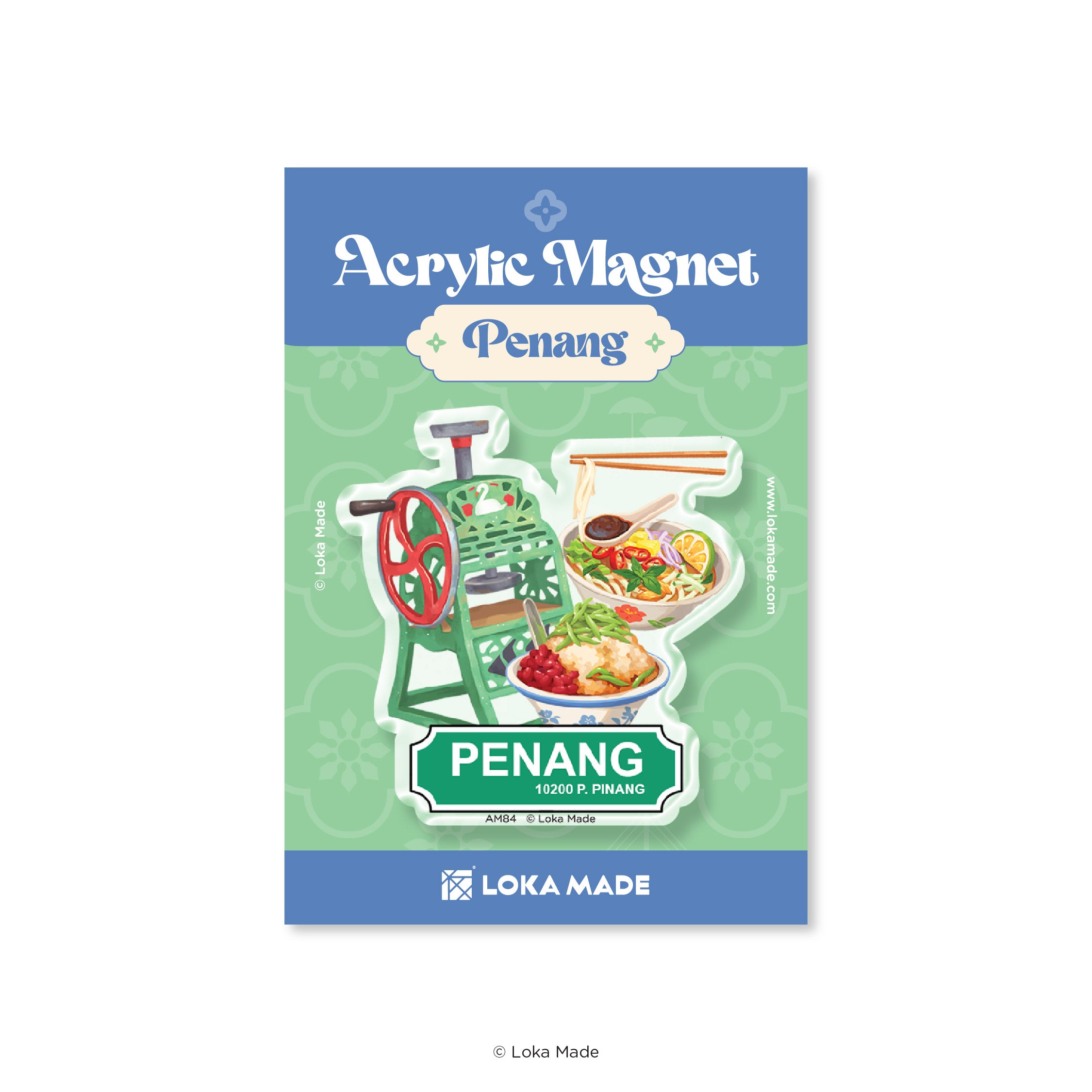 Acrylic Magnet: Flavours of Penang | Loka Made