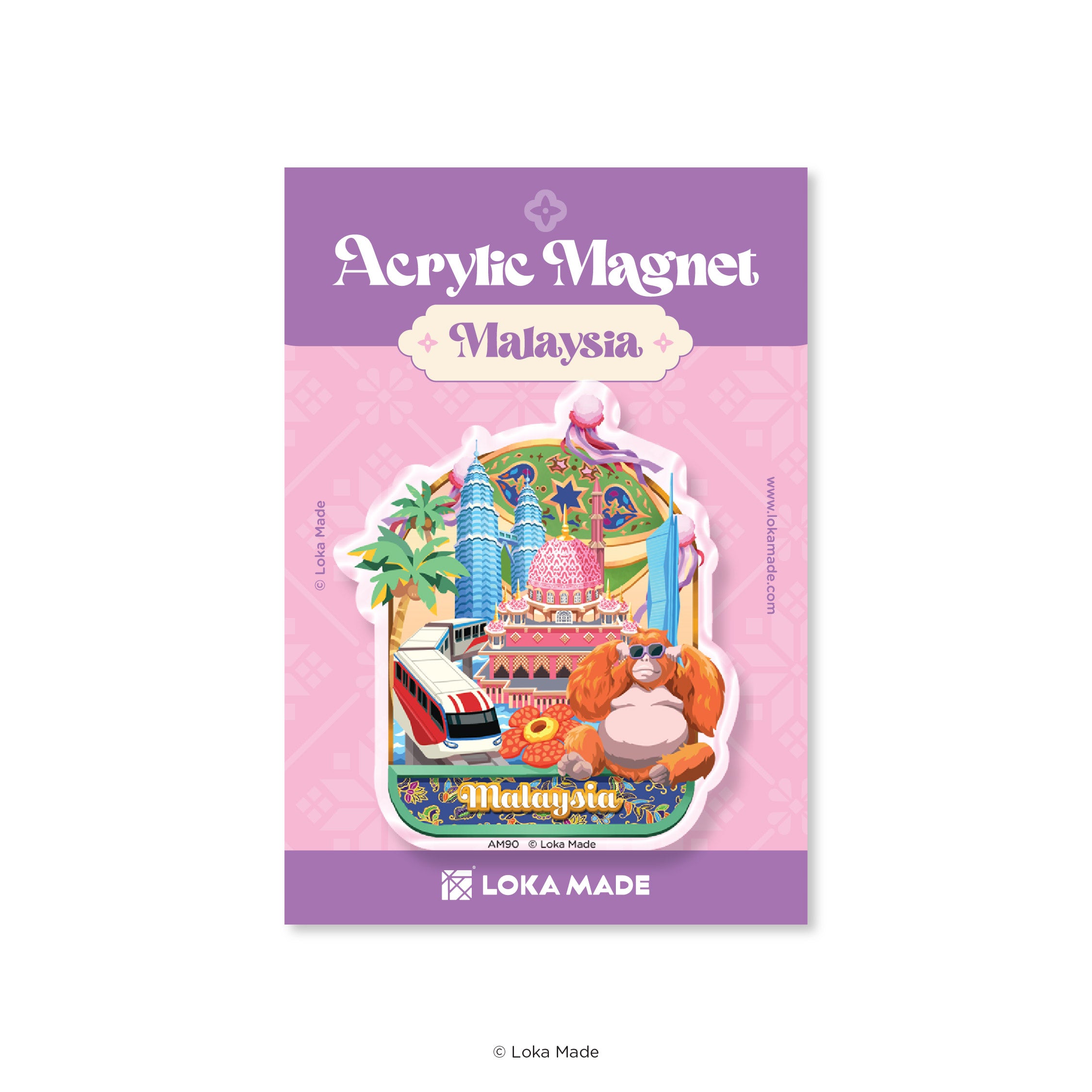 Acrylic Magnet: Seri Pinkara | Loka Made
