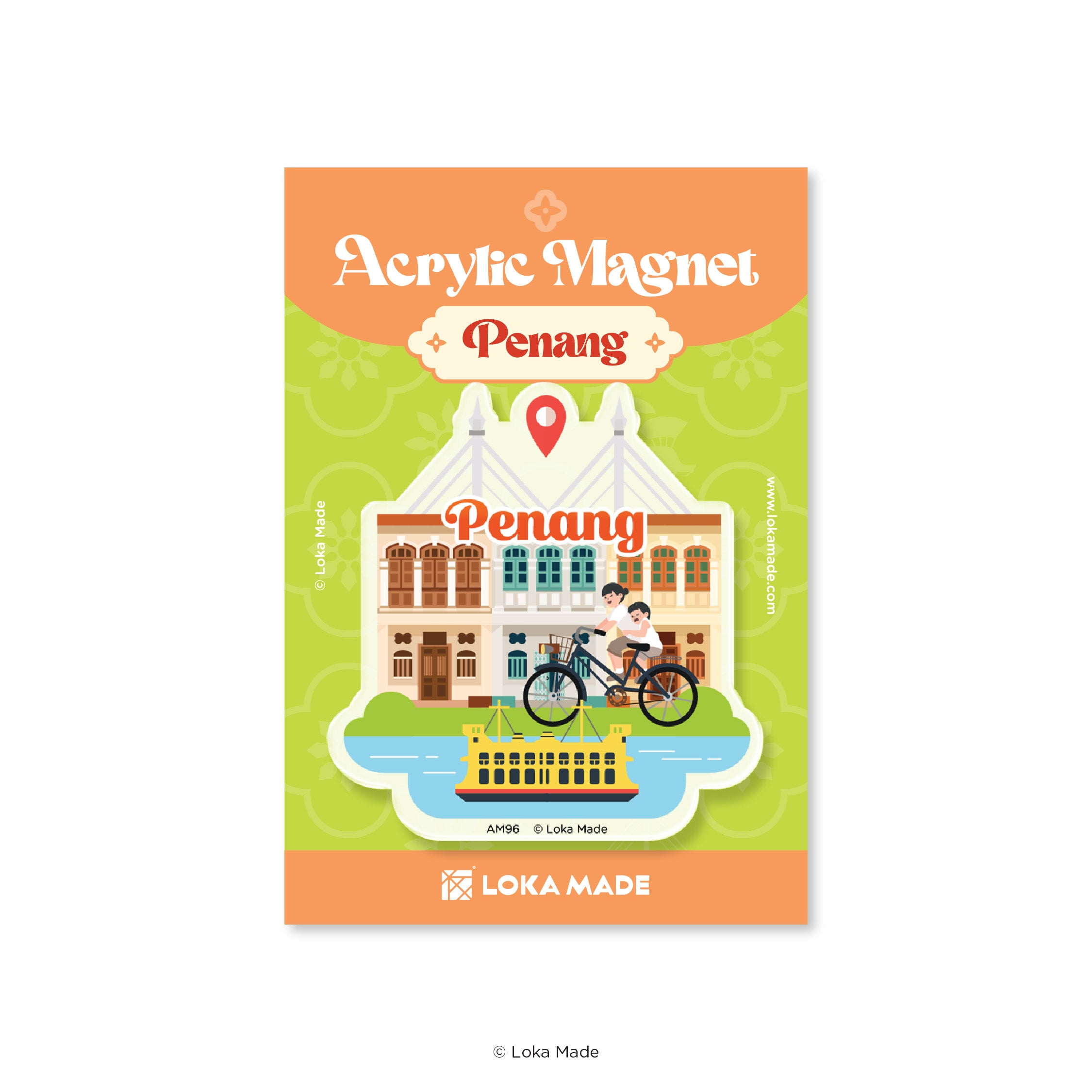 Acrylic Magnet: Penang Heritage Corners | Loka Made