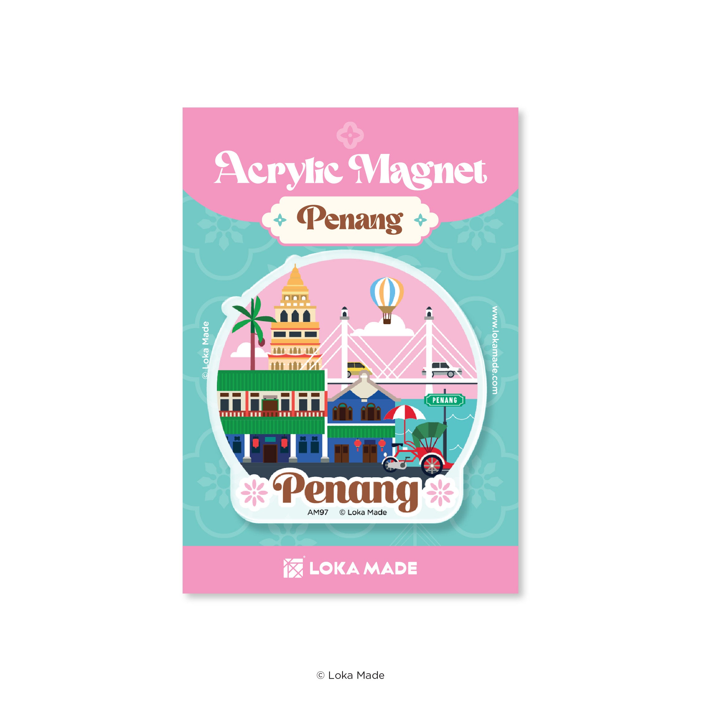Acrylic Magnet: Glimpse of Penang | Loka Made
