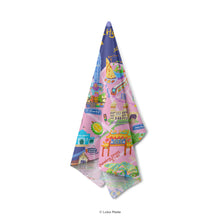 Load image into Gallery viewer, Doodle Land: City Walk in Kuala Lumpur - Tea Towel