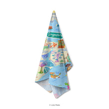 Load image into Gallery viewer, Doodle Land: Explore Singapore - Tea Towel