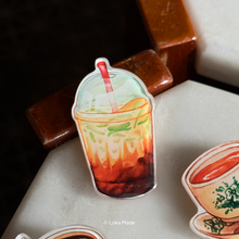 Load image into Gallery viewer, Minum-minuman 'Cendol & Kopi O' - Deco Acrylic Pin
