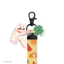 Load image into Gallery viewer, Comeow Strap 'Neko Summer Paradise' - Short Lanyard