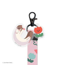 Load image into Gallery viewer, Comeow Strap 'Pink Watermelon' - Short Lanyard