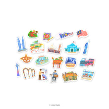 Load image into Gallery viewer, Doodle Land: Blossom Hours in Kuala Lumpur - Deco Sticker
