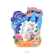 Load image into Gallery viewer, Doodle Land: Blossom Hours in Kuala Lumpur - Deco Sticker