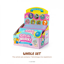 Load image into Gallery viewer, Cats At Work - Embroidery Pin Blind Bag