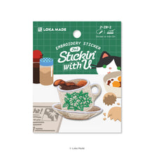 Load image into Gallery viewer, Stickin' with U: Kopi - Embroidery Sticker