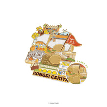 Load image into Gallery viewer, George Town Heritage Celebrations 2026: Kongsi Cerita - Interactive Enamel Magnet