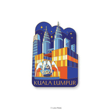 Load image into Gallery viewer, Night View in Kuala Lumpur - Enamel Magnet