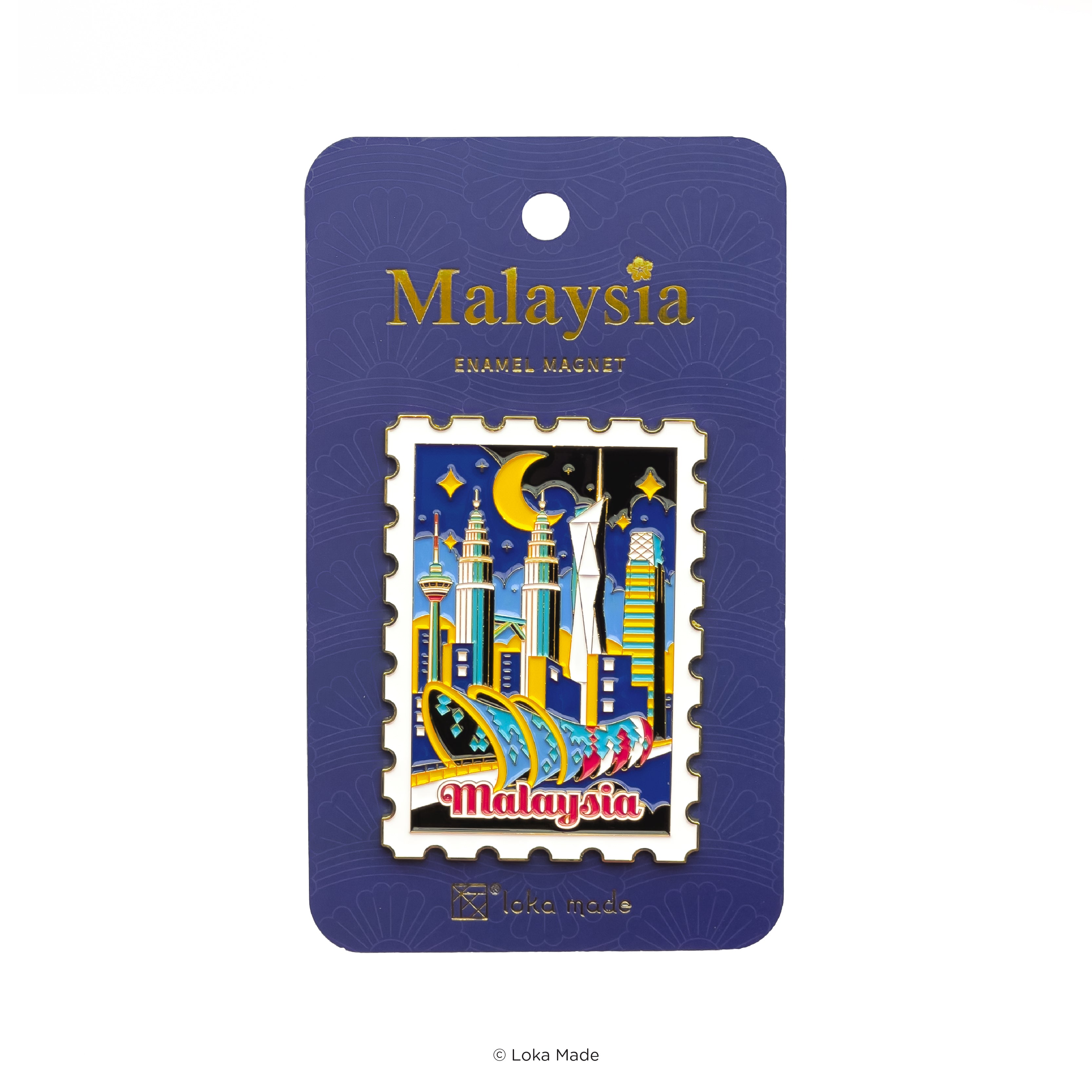 Image 543: Mesmerizing Nights in Malaysia - Enamel Magnet