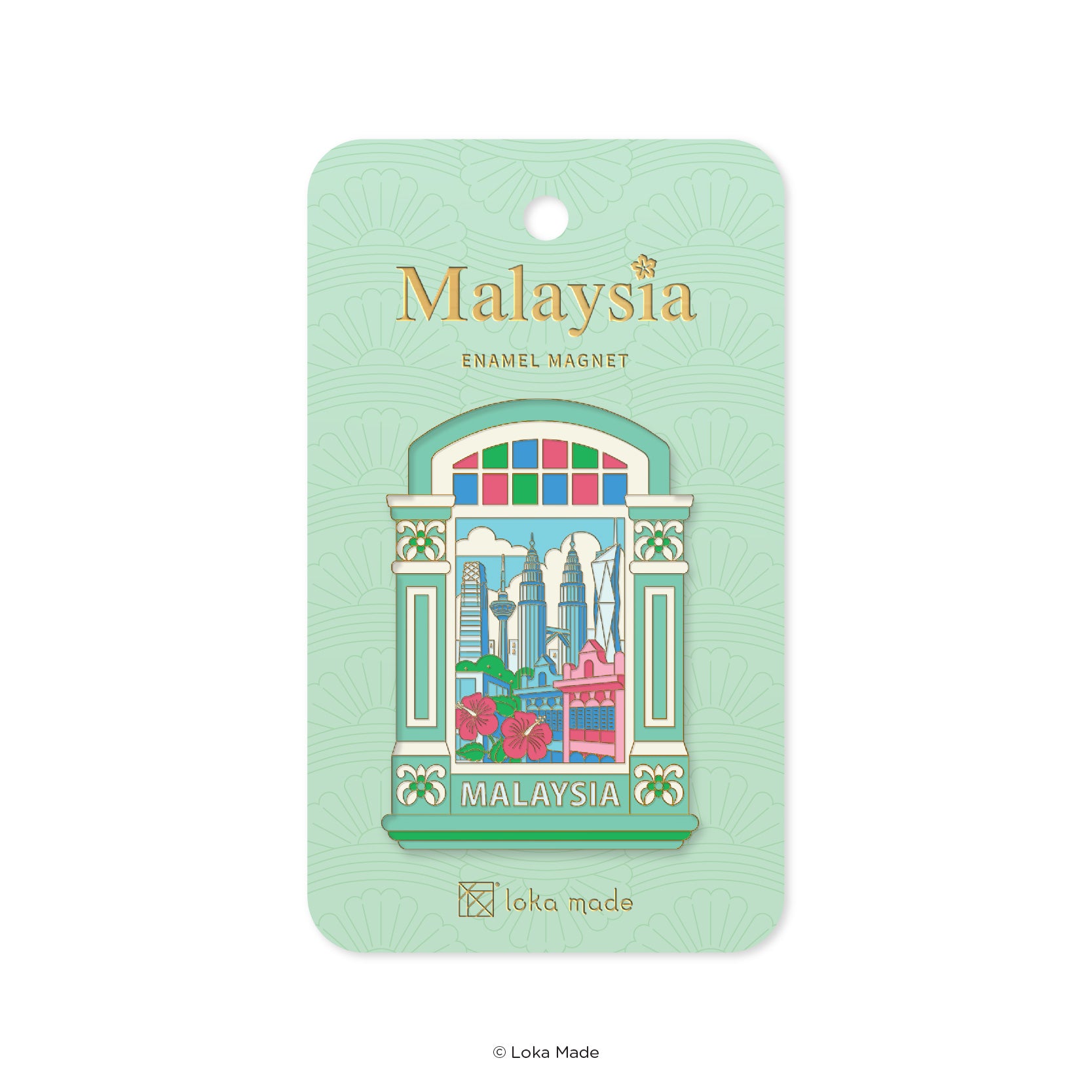 Loka Made Enamel Magnet - Hidden Gems of Malaysia