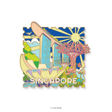 Load image into Gallery viewer, Singapore’s Golden Glimpses - Enamel Magnet