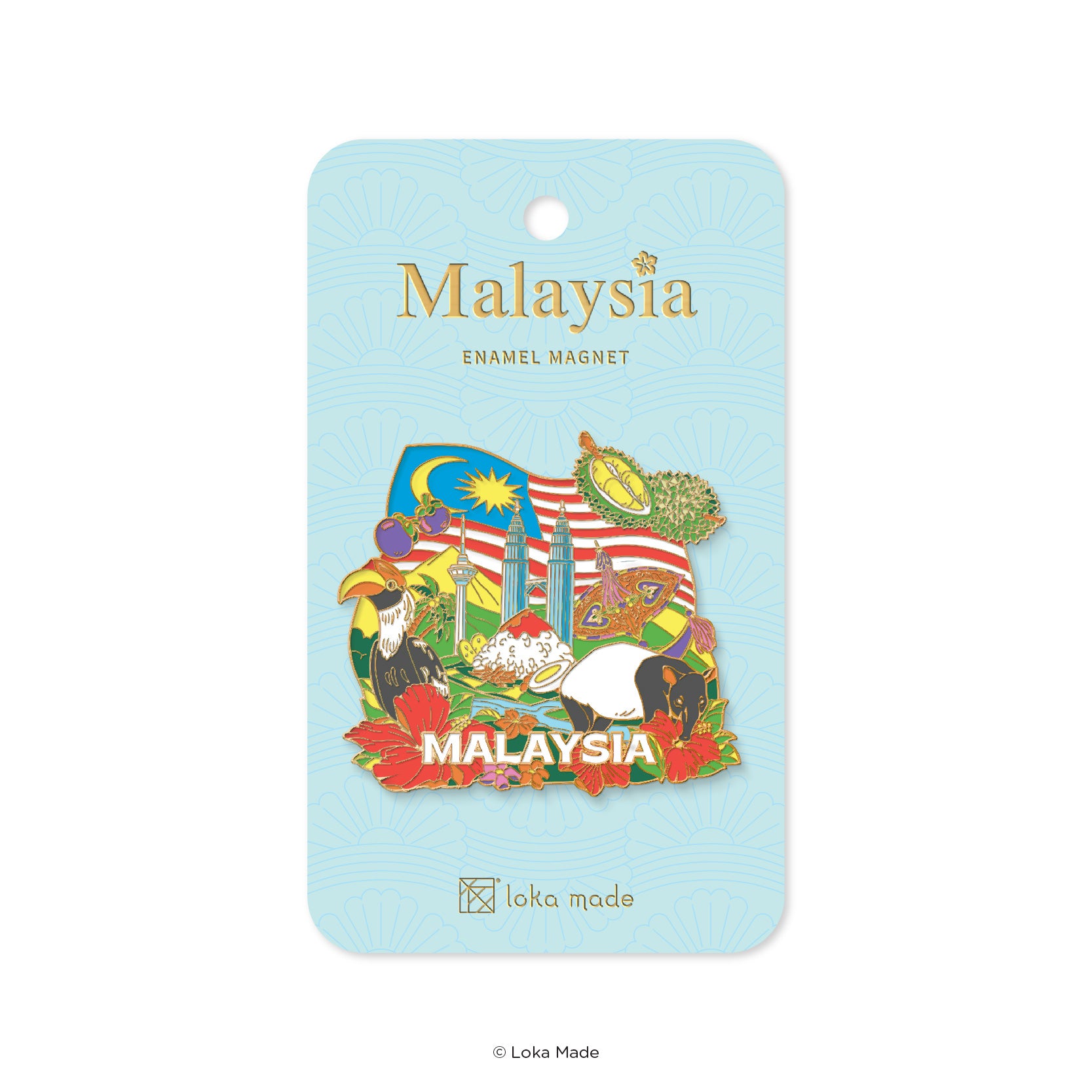 Loka Made Enamel Magnet - Flavours of Malaysia