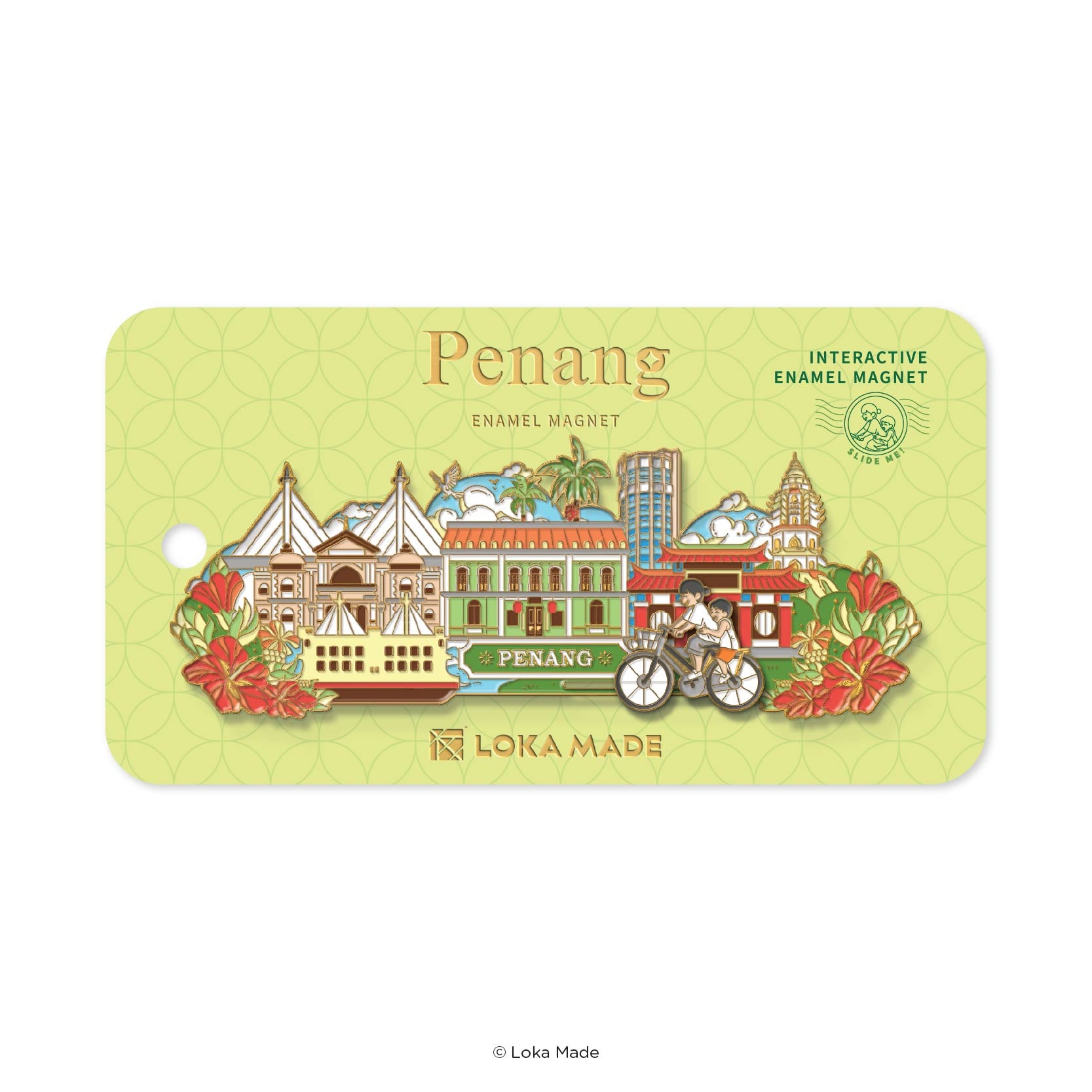 Loka Made Enamel Magnet - Penang Wonders