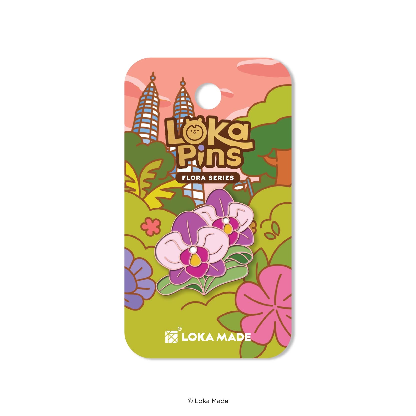 Loka Pin 'Orchid' - Enamel Pin | Loka Made