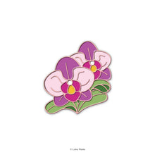 Load image into Gallery viewer, Loka Pin 'Orchid' - Enamel Pin