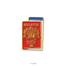 Load image into Gallery viewer, Loka Pin 'Malaysia Passport' - Enamel Pin