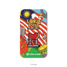 Load image into Gallery viewer, Loka Pin 'I Love KL' - Enamel Pin