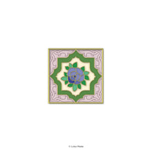 Load image into Gallery viewer, Loka Pin 'Blue Rose Tile' - Enamel Pin