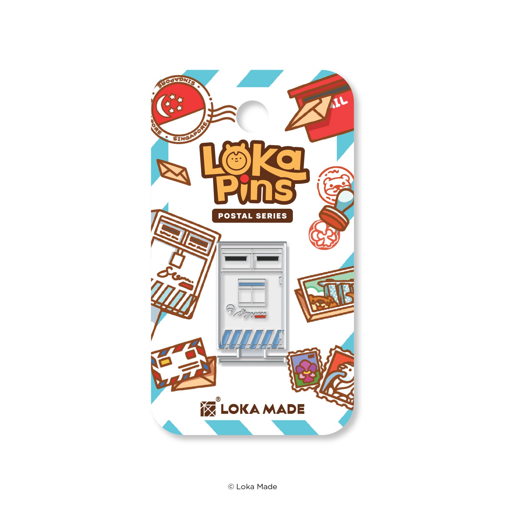 Loka Pin 'Singapore Postbox' - Enamel Pin | Loka Made