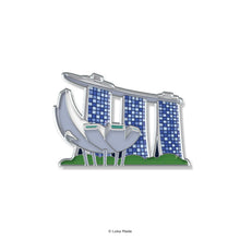 Load image into Gallery viewer, Loka Pin 'Marina Bay Sands' - Enamel Pin