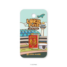 Load image into Gallery viewer, Loka Pin 'Singapore Passport' - Enamel Pin