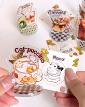 Load image into Gallery viewer, Coffeelogy 'Cat-puccino' - Standee Clip Stamp