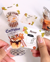 Load image into Gallery viewer, Coffeelogy 'Caffeine Caffeout' - Standee Clip Stamp