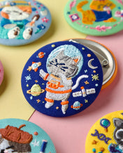 Load image into Gallery viewer, Cats At Work - Embroidery Pin Blind Bag