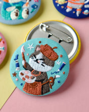 Load image into Gallery viewer, Cats At Work - Embroidery Pin Blind Bag