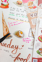 Load image into Gallery viewer, Get a taste of Malaysia with Loka Made's Jom Makan sticker series - illustrated Malaysian food sticker series that feature iconic Malaysian local food for every meal of the day! Waterproof and re-stickable. From nasi lemak to roti canai, get your hands on these iconic Malaysian food stickers today!