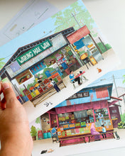 Load image into Gallery viewer, Pop Up Postcard: Small Town Warung