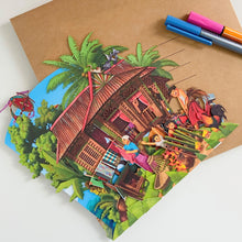 Load image into Gallery viewer, 360° 3D Greeting Card:  Kampung Rustic Charm