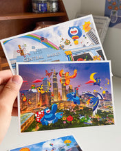 Load image into Gallery viewer, Doodlescape Malaysia Postcard: KL Radiant Nights