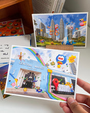 Load image into Gallery viewer, Doodlescape Malaysia Postcard: Central Market