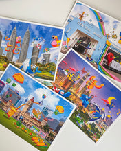Load image into Gallery viewer, Doodlescape Malaysia Postcard: Dataran Merdeka