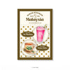 Minum-minuman 'White Coffee & Air Bandung' - Deco Acrylic Pin