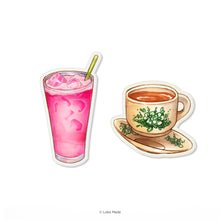 Load image into Gallery viewer, Minum-minuman 'White Coffee & Air Bandung' - Deco Acrylic Pin