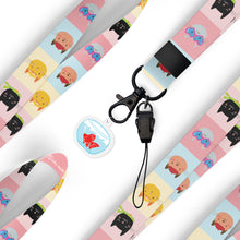 Load image into Gallery viewer, Ken Smiths x Loka Made 'Checkered Cat' - Lanyard