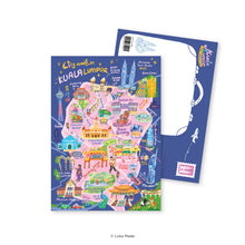 Load image into Gallery viewer, Doodle Land: City Walk in Kuala Lumpur - Malaysia Postcard