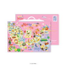 Load image into Gallery viewer, Doodle Land: Malaysia - Malaysia Postcard