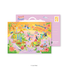 Load image into Gallery viewer, Doodle Land: Apa Khabar Malaysia - Malaysia Postcard
