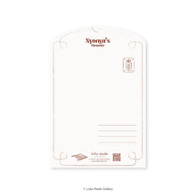 Load image into Gallery viewer, Nyonya’s Memoir: Embroidering Beauty - Shaped Postcard