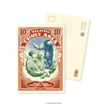 Load image into Gallery viewer, Malaysia Truly Asia: Jalan-jalan Cari Buah-buahan - Shaped Postcard