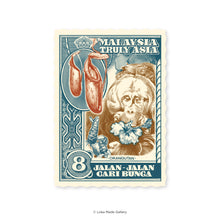 Load image into Gallery viewer, Malaysia Truly Asia: Jalan-jalan Cari Bunga - Shaped Postcard