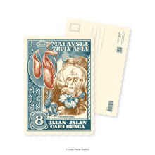 Load image into Gallery viewer, Malaysia Truly Asia: Jalan-jalan Cari Bunga - Shaped Postcard